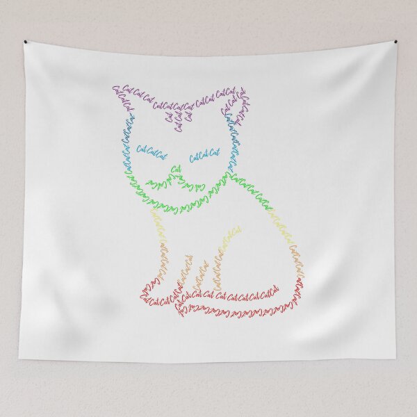Item preview, The colorful cat designed and sold by Deephuman.