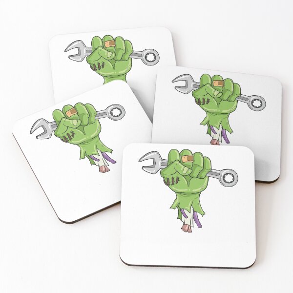 Item preview, Mechanic Tools Wrench Zombie Halloween designed and sold by shirtbubble.