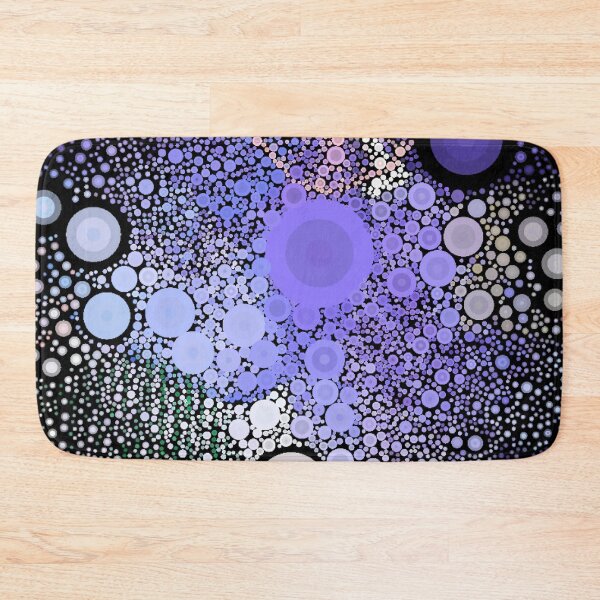 Item preview, blue circle mosaic tile designed and sold by ZubiyaArt.