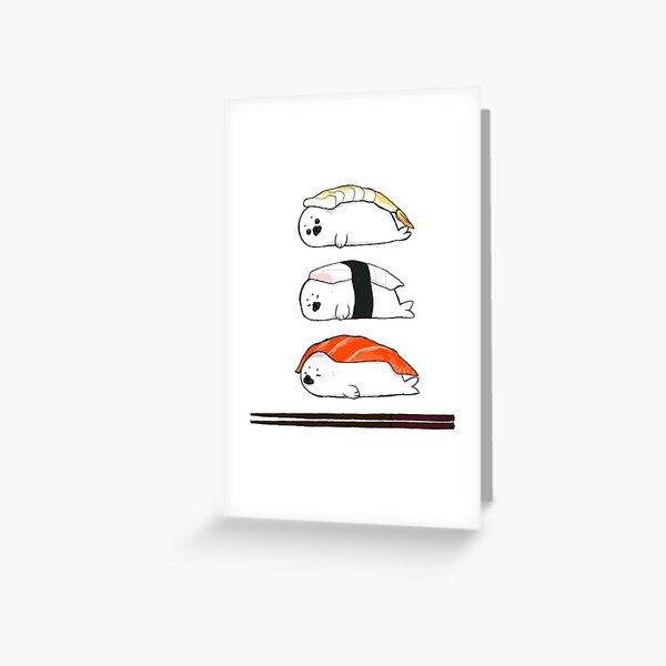 Item preview, Nigiri, except it's baby Harp Seals designed and sold by comedic.