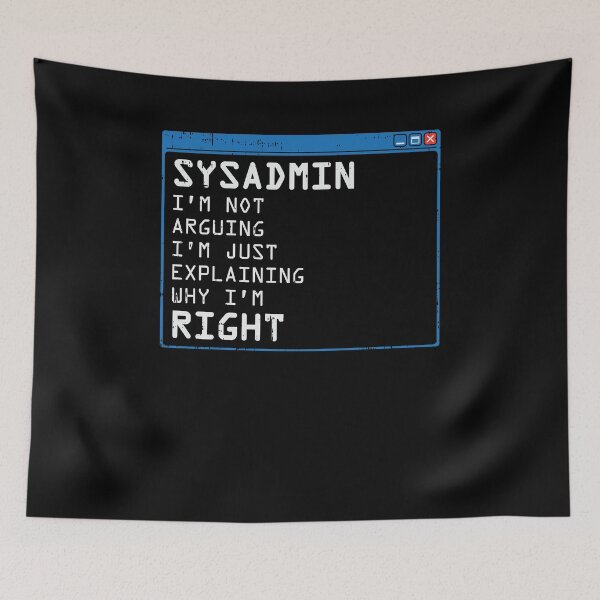 Item preview, Sysadmin - Funny Computer Admin designed and sold by shirtbubble.