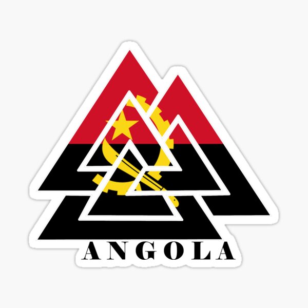 Drapeau vintage Angola' Autocollant