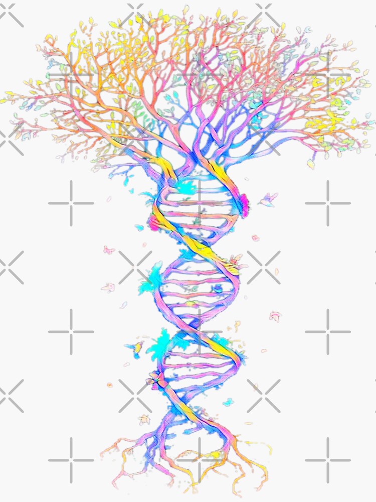 Science DNA Art - Genetic Kaleidoscope | Sticker