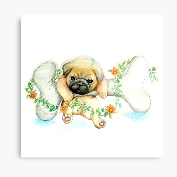 Laminas Metalicas De Beb C3 Pug Redbubble