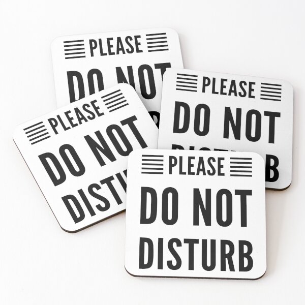 Item preview, Please Do Not Disturb (Black) designed and sold by HanzDesign.