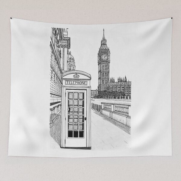 Item preview, Big ben (London) B / W designed and sold by Anartsketch.