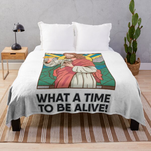 Item preview, Jesus Eating Pizza | What A Time To Be Alive designed and sold by artado.