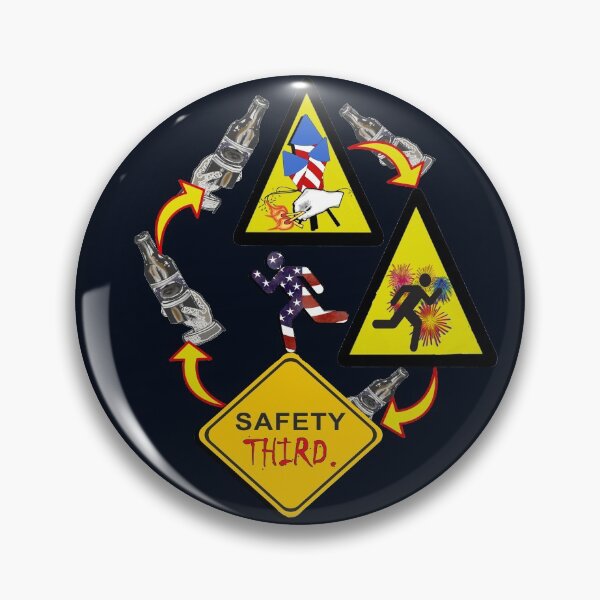 Item preview, Funny Fireworks Safety Third Graphic Design 4th of July designed and sold by tamdevo1.