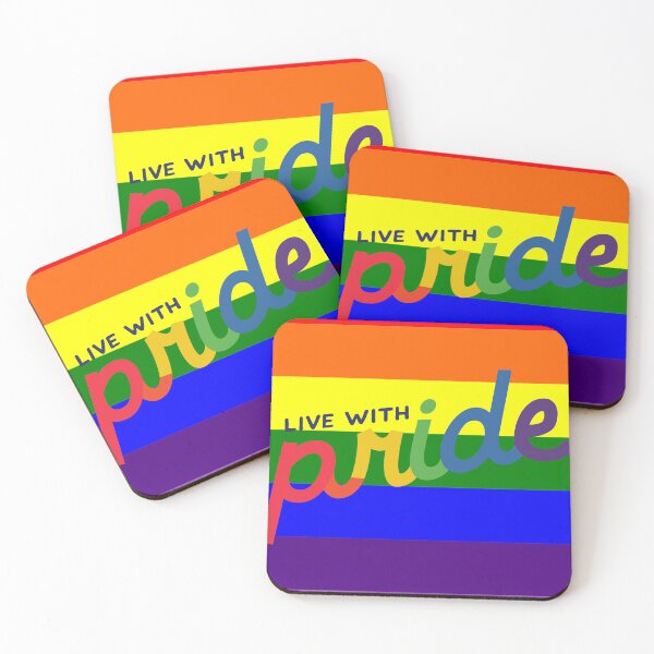 Item preview, Live with Pride Rainbow Flag designed and sold by BarthasBasement.