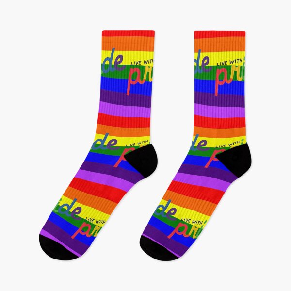 Item preview, Live with Pride Rainbow Flag designed and sold by BarthasBasement.