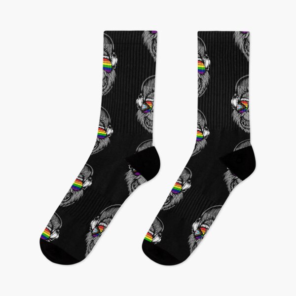 Item preview, Savvy Sapien Progressive Pride Flag - Smiling Monkey, Happy Monkey, Rainbow Monkey and Sunglasses designed and sold by SavvySapien.