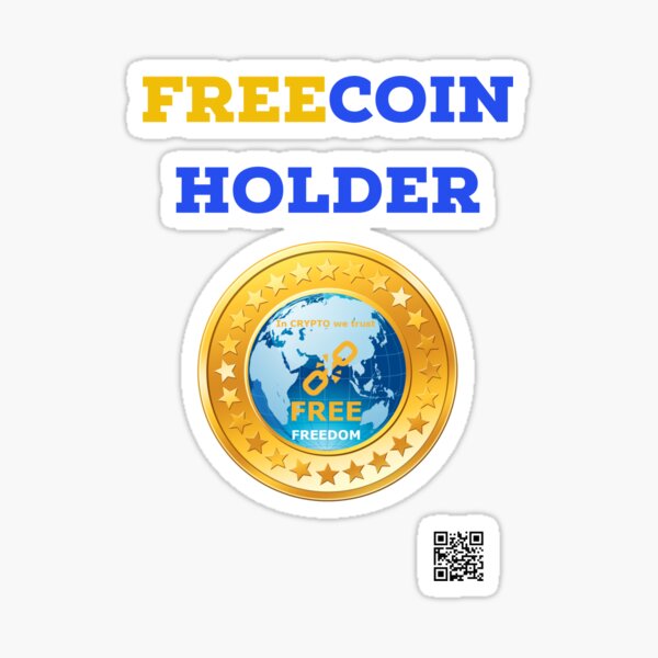 Titulaire FREECOIN, GRATUIT Sticker