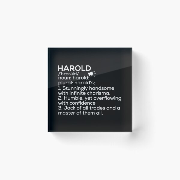 Item preview, Harold Name Definition designed and sold by Teelogic.