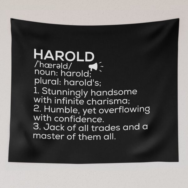 Item preview, Harold Name Definition designed and sold by Teelogic.