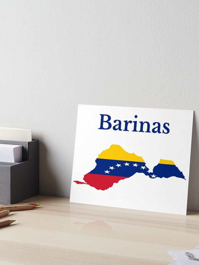 Lámina Rígida For Sale Con La Obra Diseño De Mapa Del Estado De Barinas Venezuela De 9686