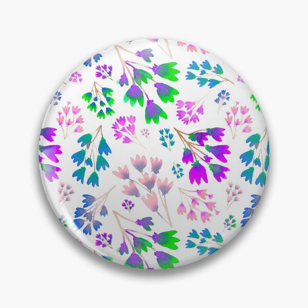 Item preview, Vibrant Purple Green Little Floral  designed and sold by NinaLeaf.