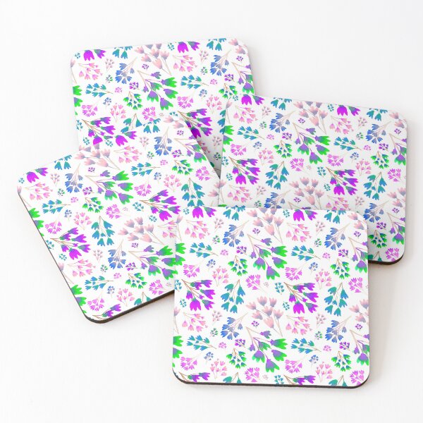 Item preview, Vibrant Purple Green Little Floral  designed and sold by NinaLeaf.