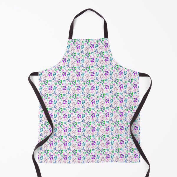 Item preview, Vibrant Purple Green Little Floral designed and sold by NinaLeaf.