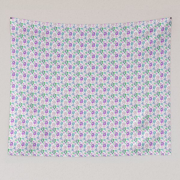 Item preview, Vibrant Purple Green Little Floral  designed and sold by NinaLeaf.
