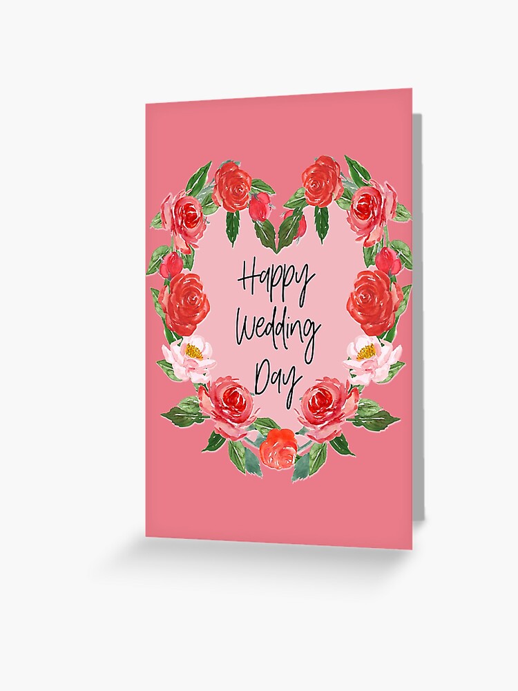 Jw Wedding Card Happy Wedding Day Greeting Card For Sale By Rachelvass19 Redbubble