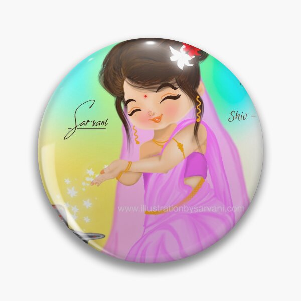 Item preview, Parvati - Illustration by Sarvani designed and sold by sarvanibatra.