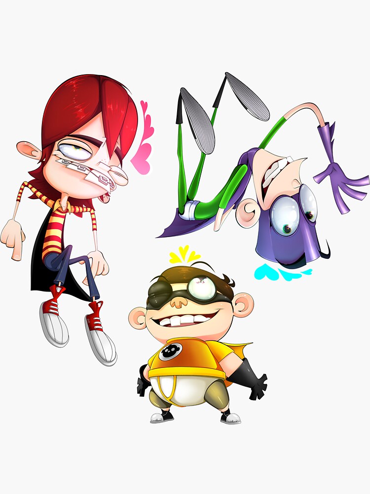 Fanboy, Chum Chum, & Kyle Sticker for Sale by thestickerfans