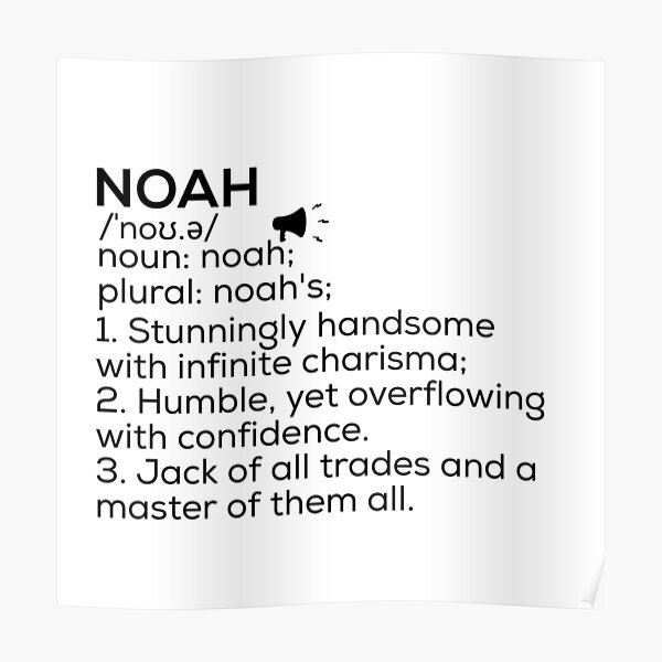 noah-name-definition-poster-for-sale-by-teelogic-redbubble