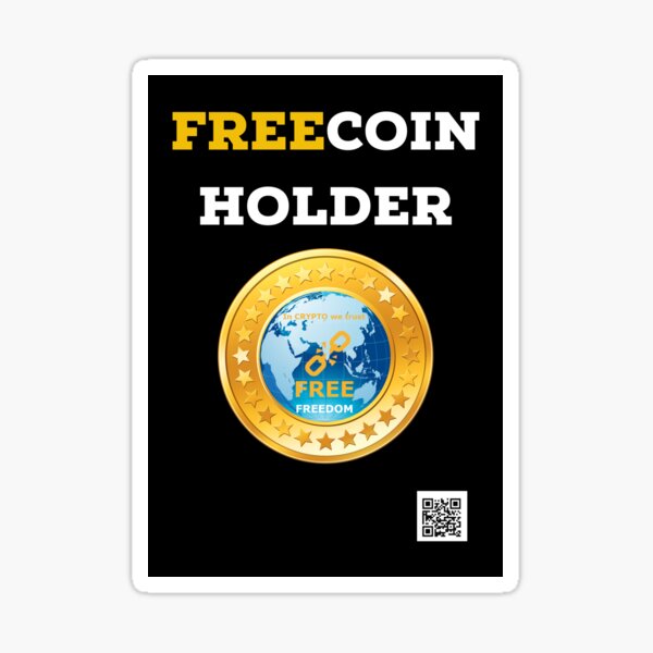 Freecoin titulaire, gratuit Sticker