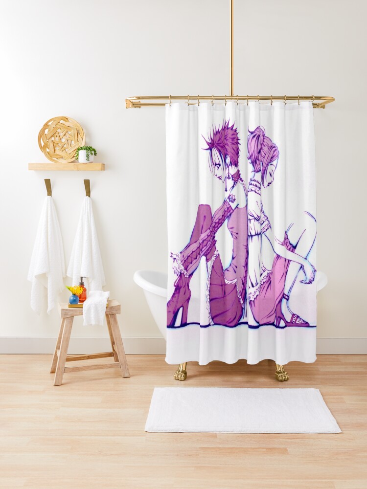 Anime Shower Curtain Set Bathroom Rug Non-Slip Thick Bath Mat Toilet Lid  Cover | eBay