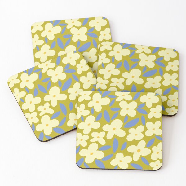 Item preview, June Bloom - green yellow blue designed and sold by Home with Lola.