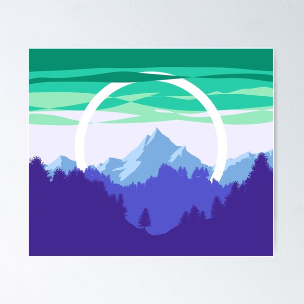 Item preview, Pride Mountain (Subtle Gay Pride Flag Design) designed and sold by Albrithr.