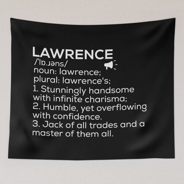 Item preview, Lawrence Name Definition designed and sold by Teelogic.