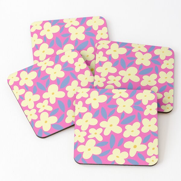 Item preview, June Bloom - hot pink light yellow blue designed and sold by Home with Lola.