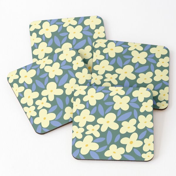 Item preview, June Bloom - green light yellow blue designed and sold by Home with Lola.