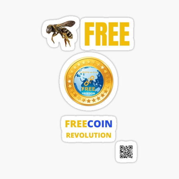 Soyez libre, Freecoin Sticker