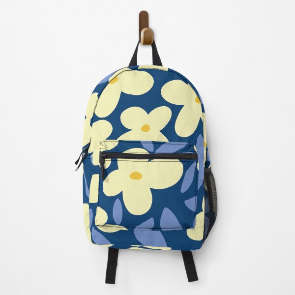 Item preview, June Bloom - navy light yellow blue designed and sold by Home with Lola.