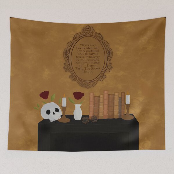 Item preview, Dark Academia The Secret History Quote Print Drawing Illustration designed and sold by BooksAndFlowers.