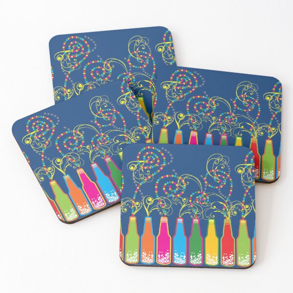 Item preview, Celebración burbujeante de botellas de colores II designed and sold by fatfatin.