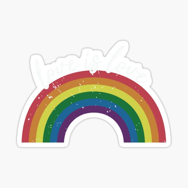 Love is love LGBTQ gay pride Sticker