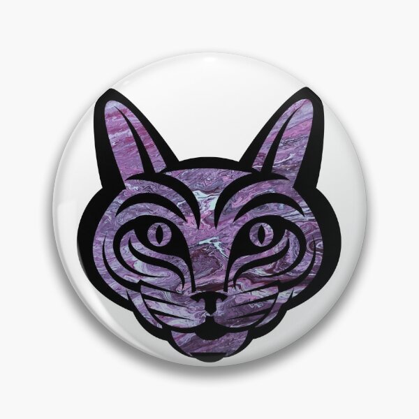 Item preview, Purple Marble Tiger Face designed and sold by BuzzySpaceBee.