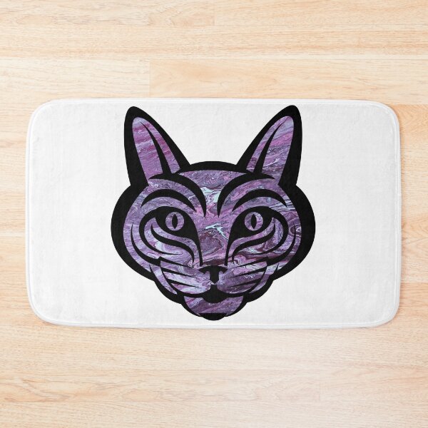 Item preview, Purple Marble Tiger Face designed and sold by BuzzySpaceBee.