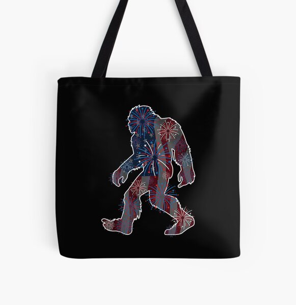 Item preview, Bigfoot Flag 4th of July Firework Display designed and sold by Maria Garcia.