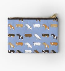 Lazy Bull Terrier - Blue Studio Pouch