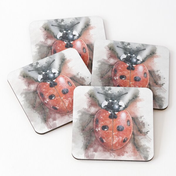 Item preview, Ladybird Watercolour Portrait Print designed and sold by watercolourgirl.