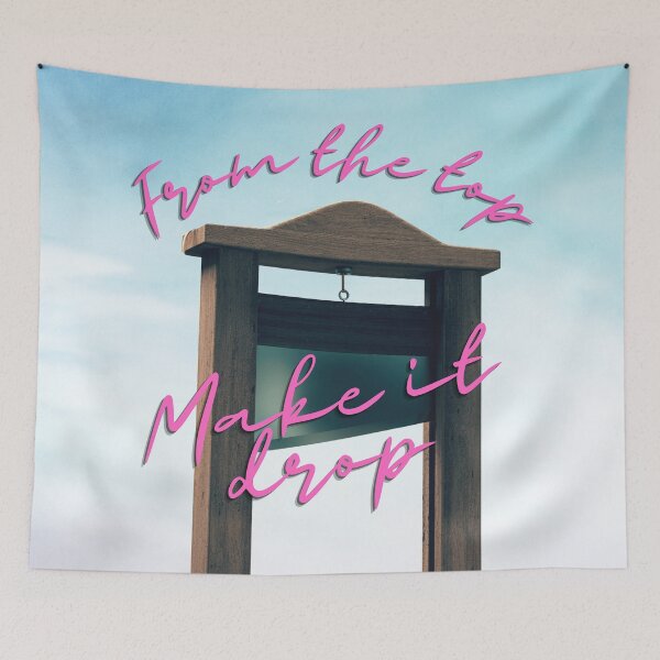 Item preview, From the Top, Make it Drop Guillotine WAP [Cloud Background] designed and sold by StabbyCat.