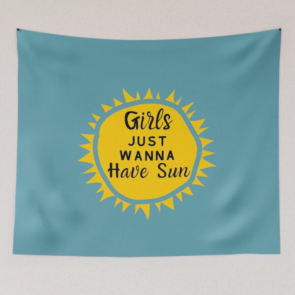 Item preview, Girls just wanna have sun - Funny summer saying design designed and sold by Theleochick.