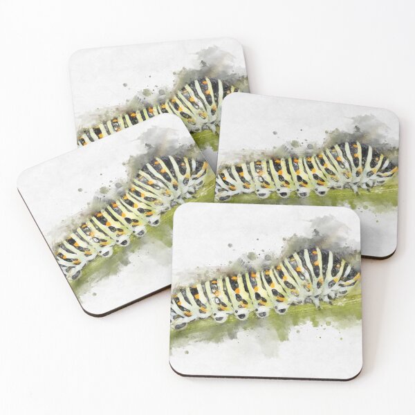Item preview, Caterpillar Watercolour Landscape Print designed and sold by watercolourgirl.