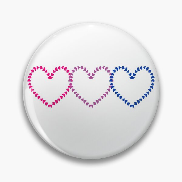 Item preview, bisexual hearts designed and sold by AKwords.