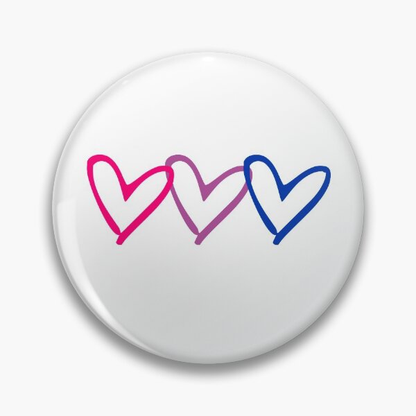 Item preview, bisexual hearts designed and sold by AKwords.