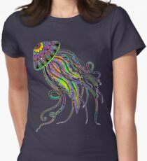 Electric Jellyfish Women's Fitted T-Shirt